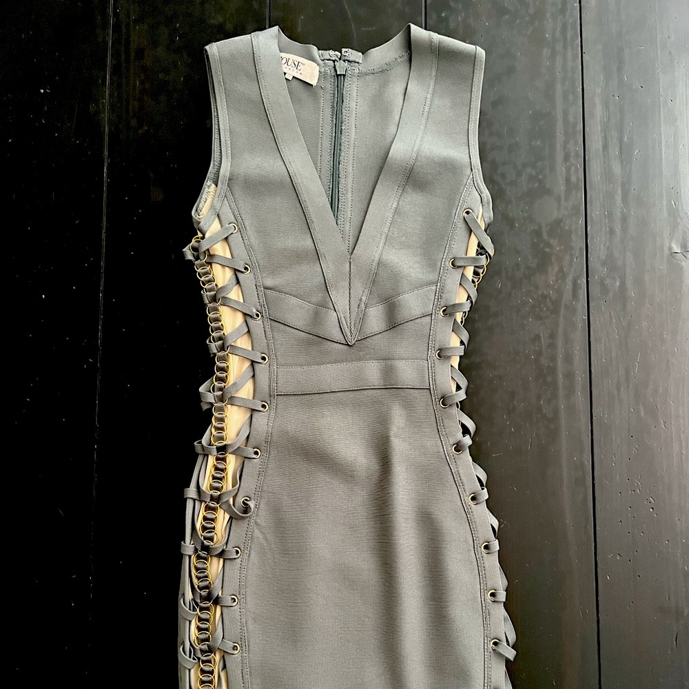 House of CB green dress